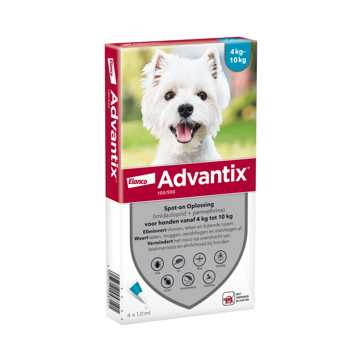 Advantix 4 tot 10 kilo 4 pipetten