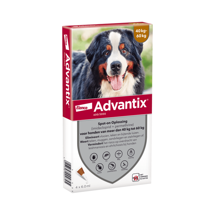 Advantix 40 tot 60 kilo 4 pipetten