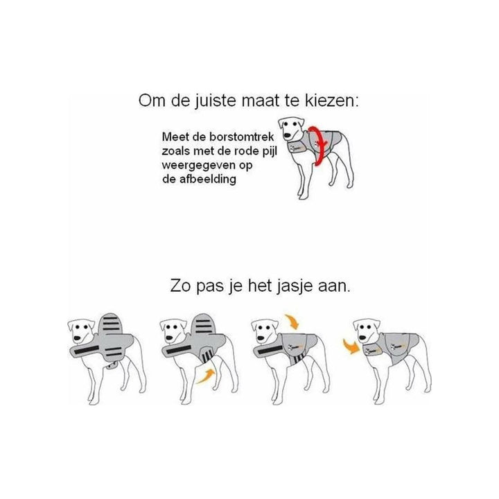 Thundershirt Kalmerend Vest voor Honden Gebruiksaanwijziging