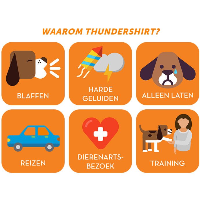 Thundershirt gebruiken bij alle angstige en stressvolle situaties