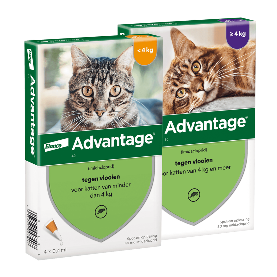 Advantage Kat beide verpakkingen