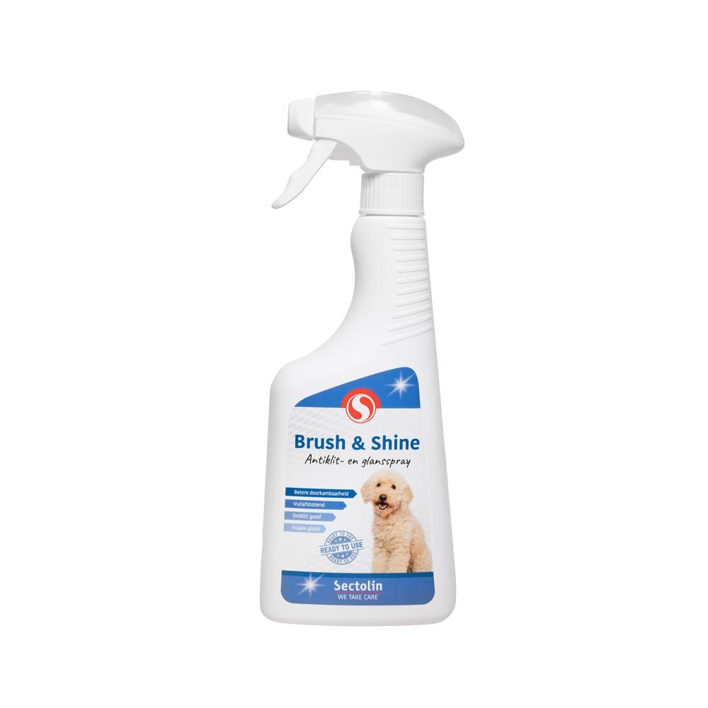 Sectolin Brush & Shine Spray voor het kammen van hondenvacht