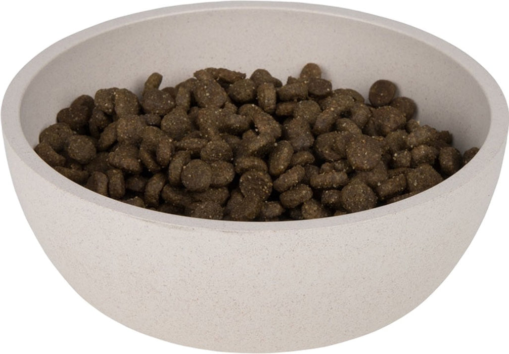 District 70 Bamboo Voerbak voor Honden Creme Merengue gevuld met Brokjes
