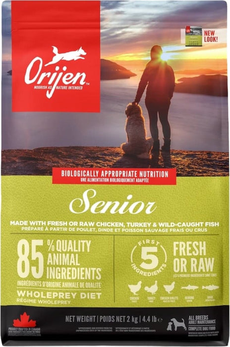 Orijen Senior Hondenbrokken 2kg Voorkant Verpakking