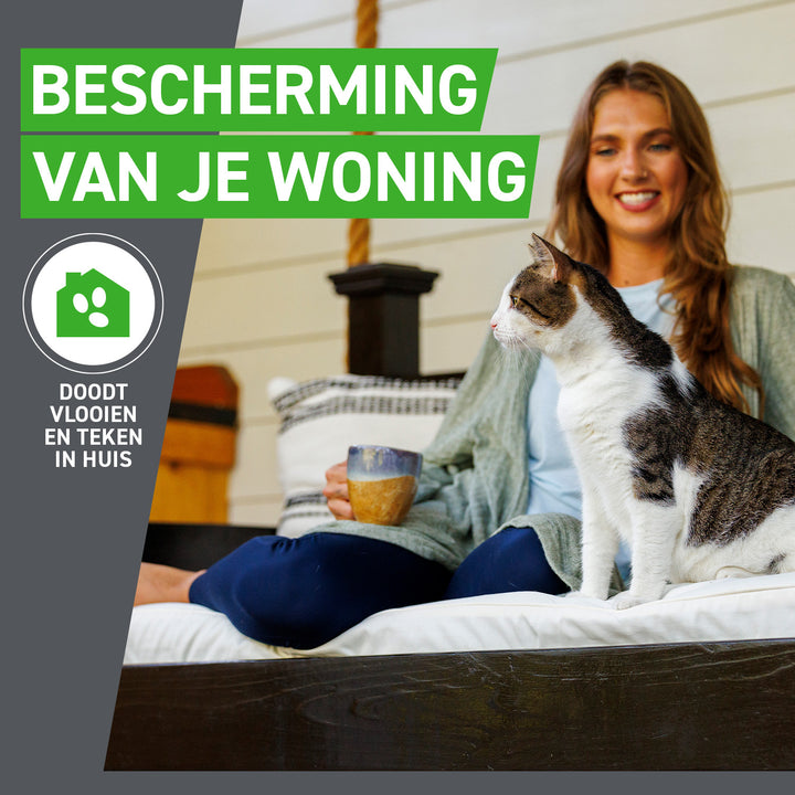 Frontline Combo doodt vlooien en teken in huis