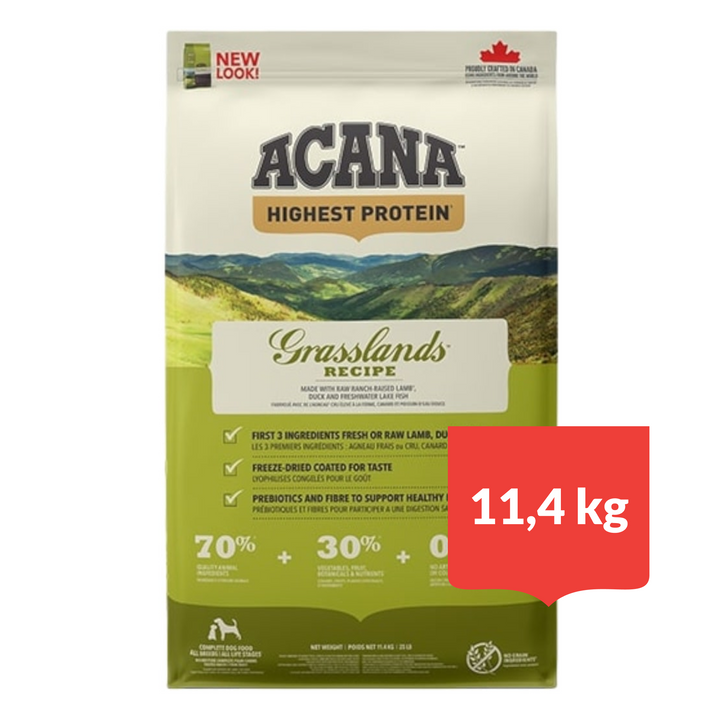 Acana Highest Protein Grasslands Hondenvoer - 11,4 kg