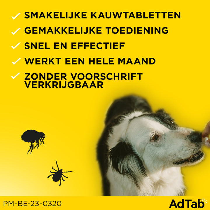 Adtab Hond werkt snel en effectief en is gemakkelijk toe te dienen