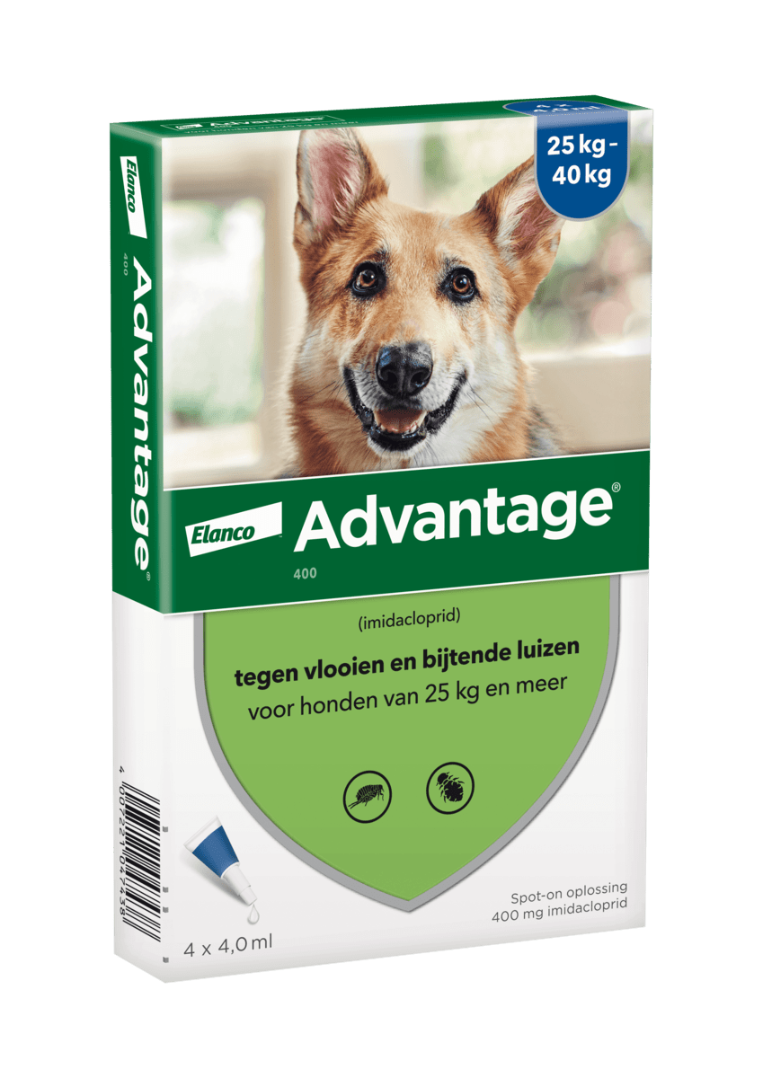 advantage voor honden tussen 25 tot 40 kg