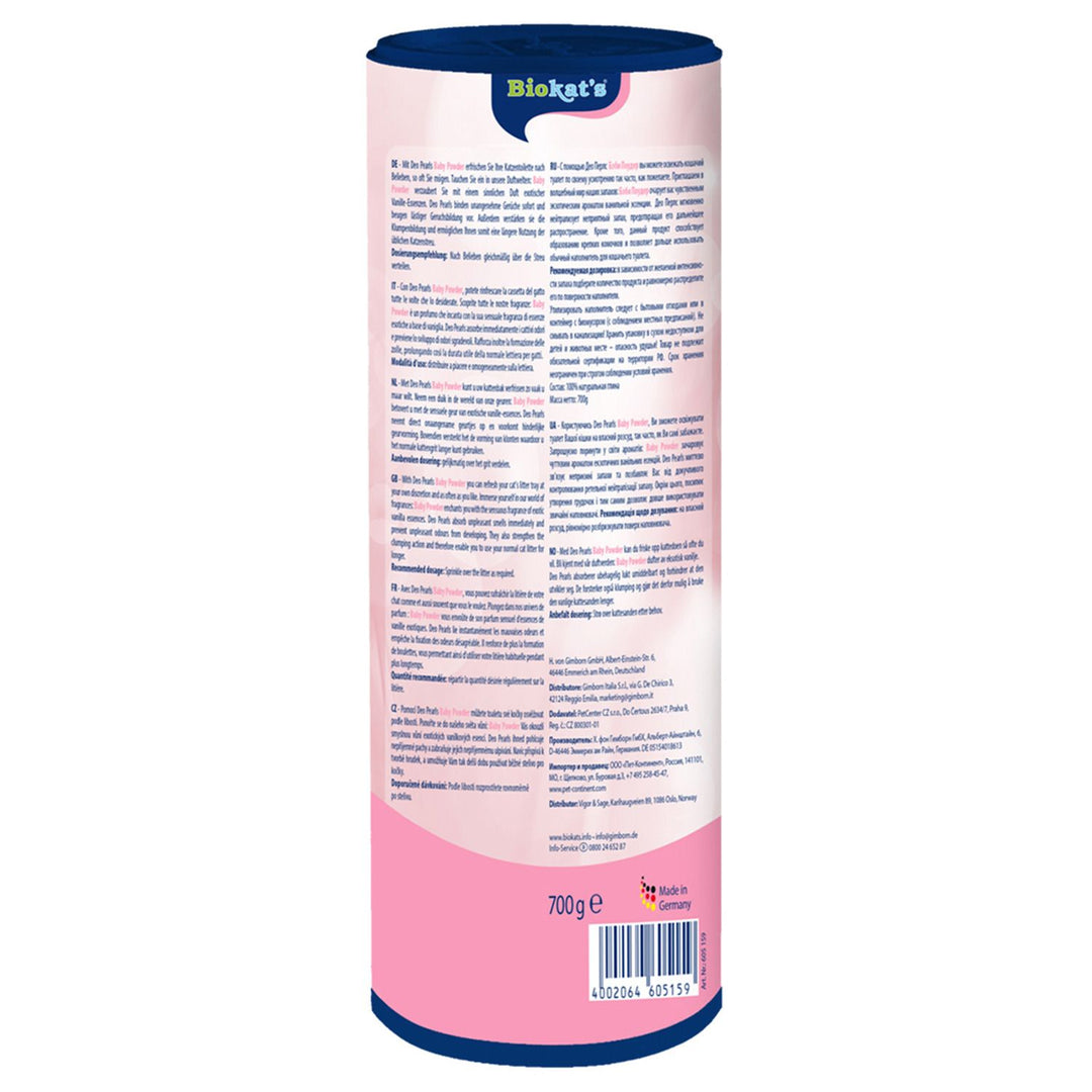 Biokat's Deo Pearls Baby Powder Achterkant