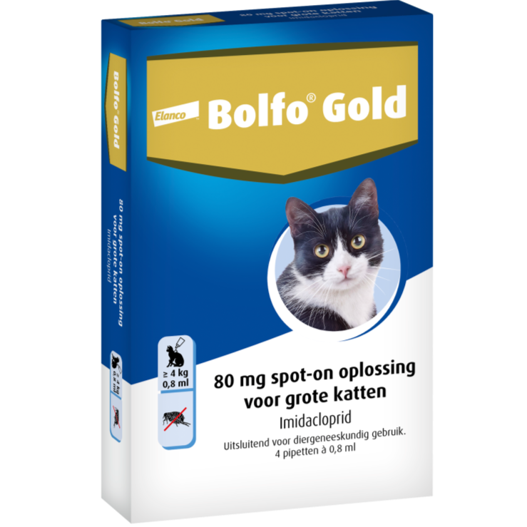 Bolfo Gold Grote Kat 4 pipet