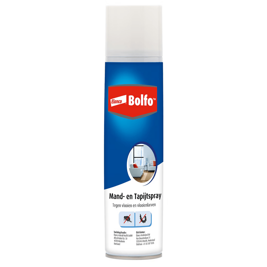 Bolfo Tapijtspray tegen vlooien en vlooienlarven