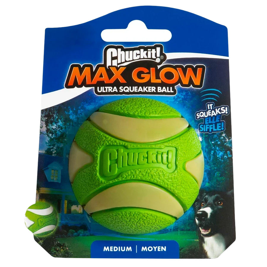 Chuckit Max Glow Ultra Hondenbal met Pieper