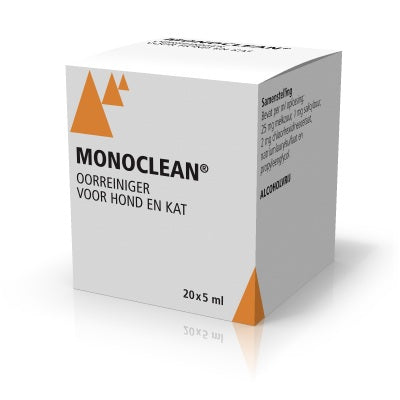Dechra Monoclean Oorreiniger voor Honden en Katten 20 x 5 ml