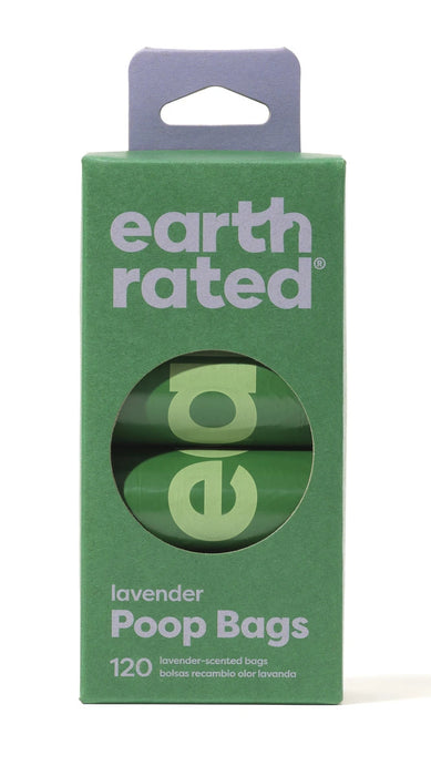 Earth rated 120 stuks lavendel poepzakjes