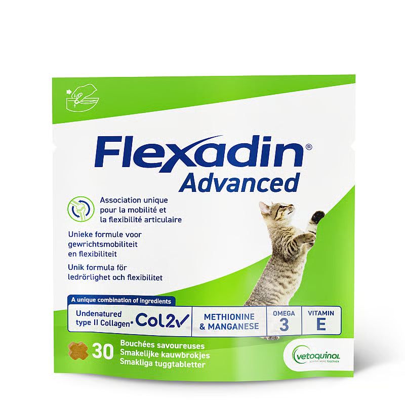 Flexadin Advanced voor Katten 30 brokjes