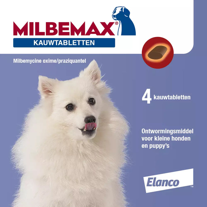 Milbemax Kauwtabletten voor Kleine honden en Puppy's voorkant