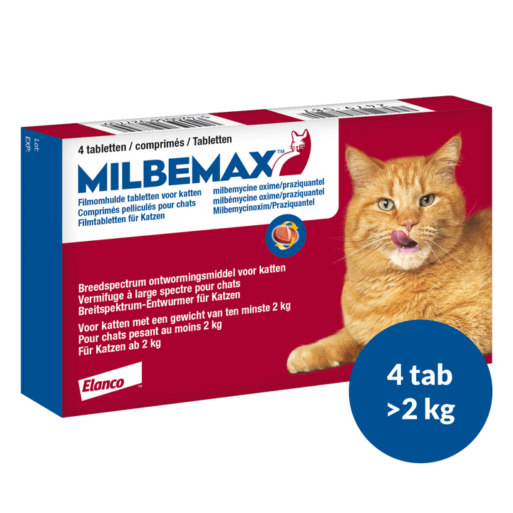 Milbemax Grote Kat Ontwormingstabletten