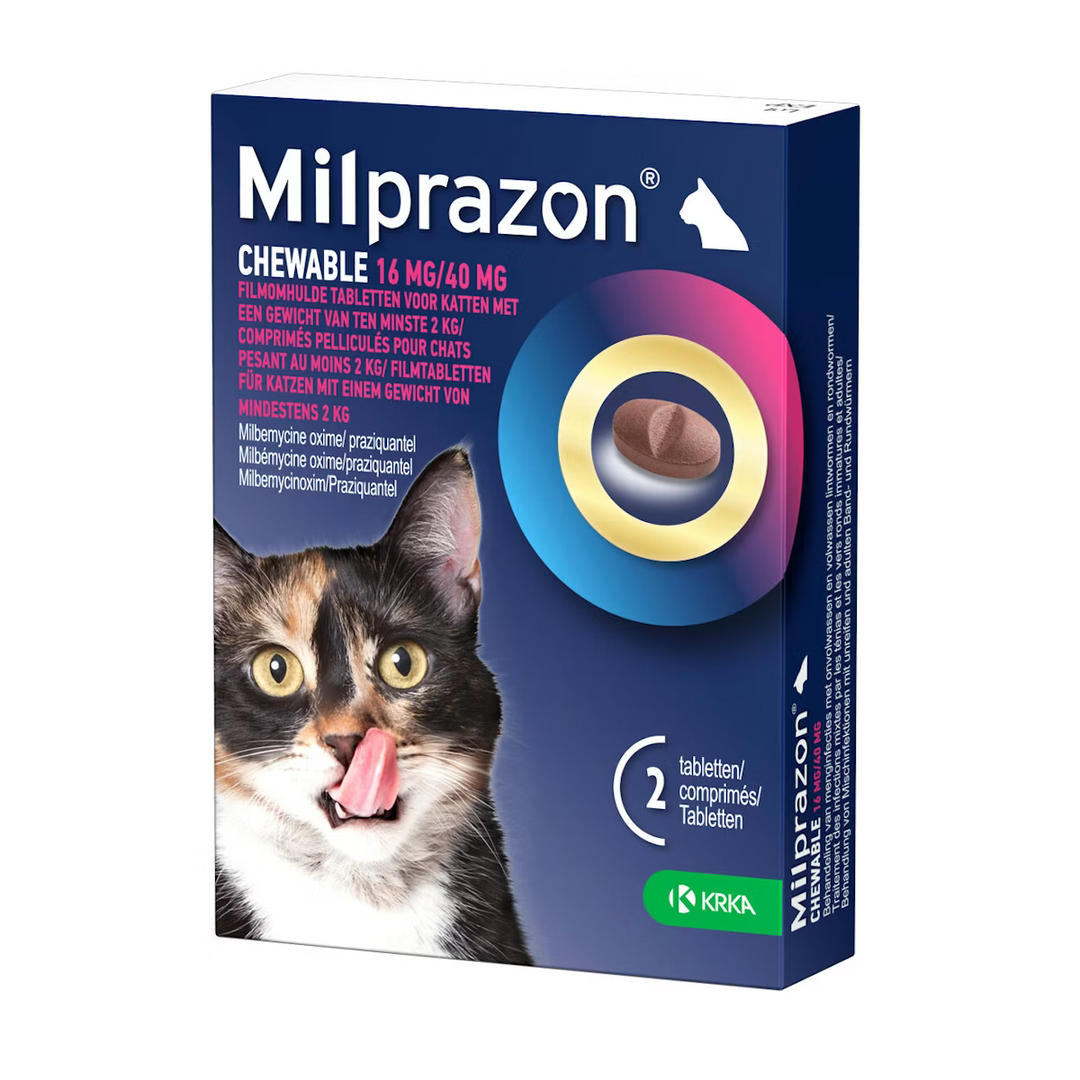 Milprazon Chewable Grote Kat 2 tabletten