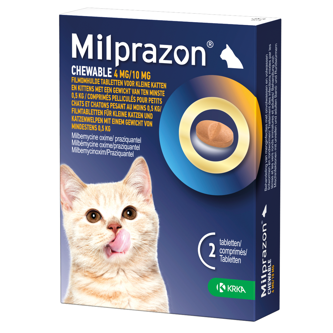Milprazon Chewable Kleine Kat 2 tabletten