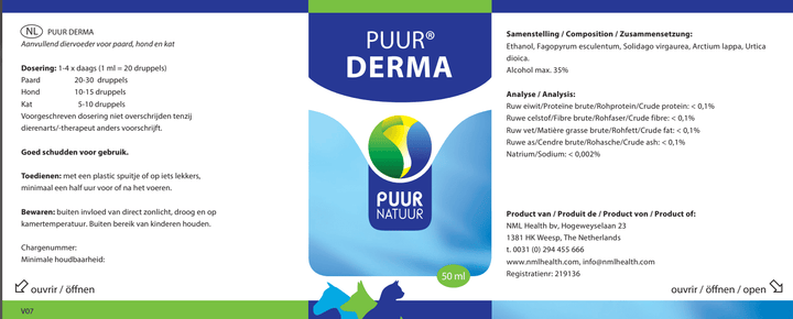 PUUR Derma druppels gebruik