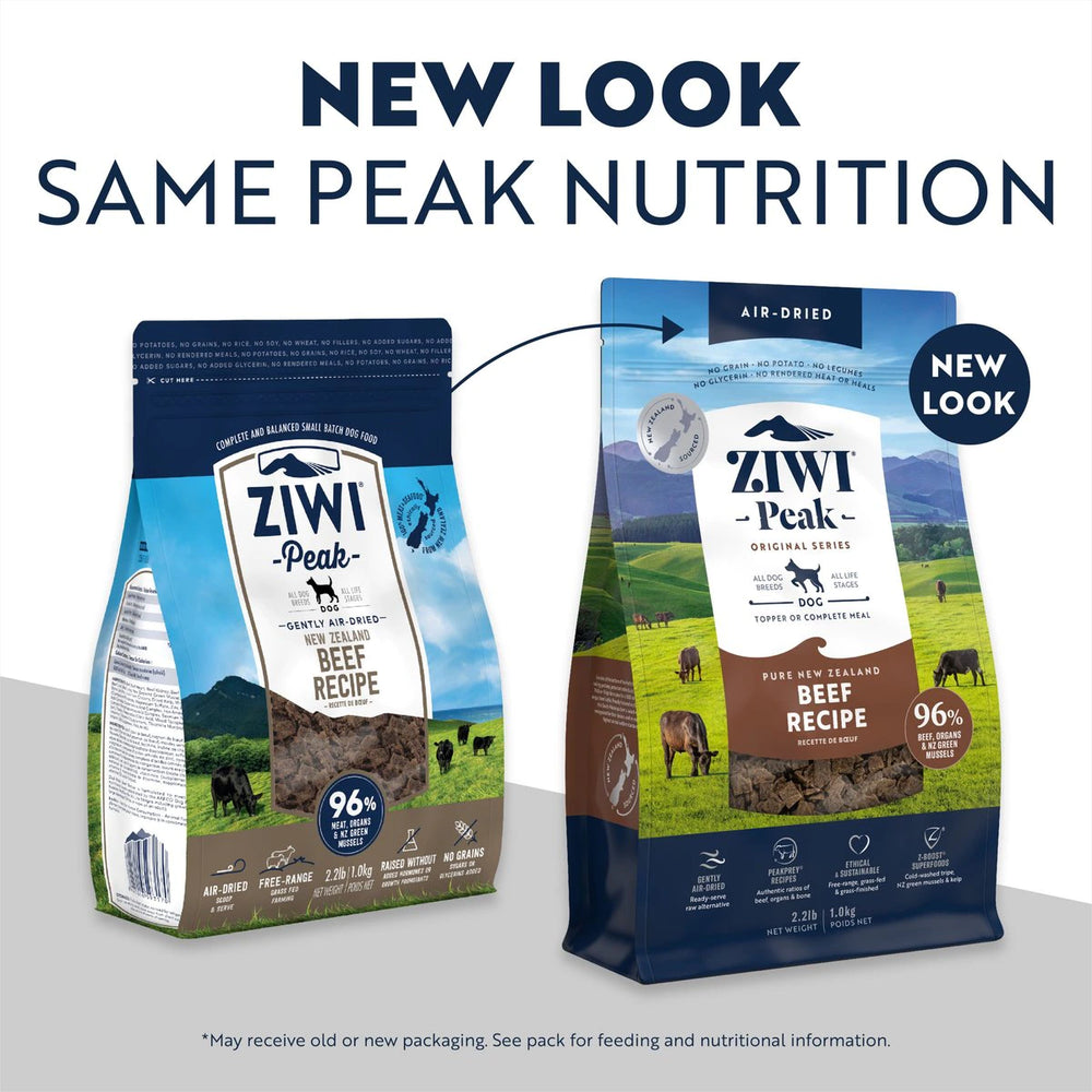 Ziwi Peak Rund Hondenvoer nieuwe verpakking