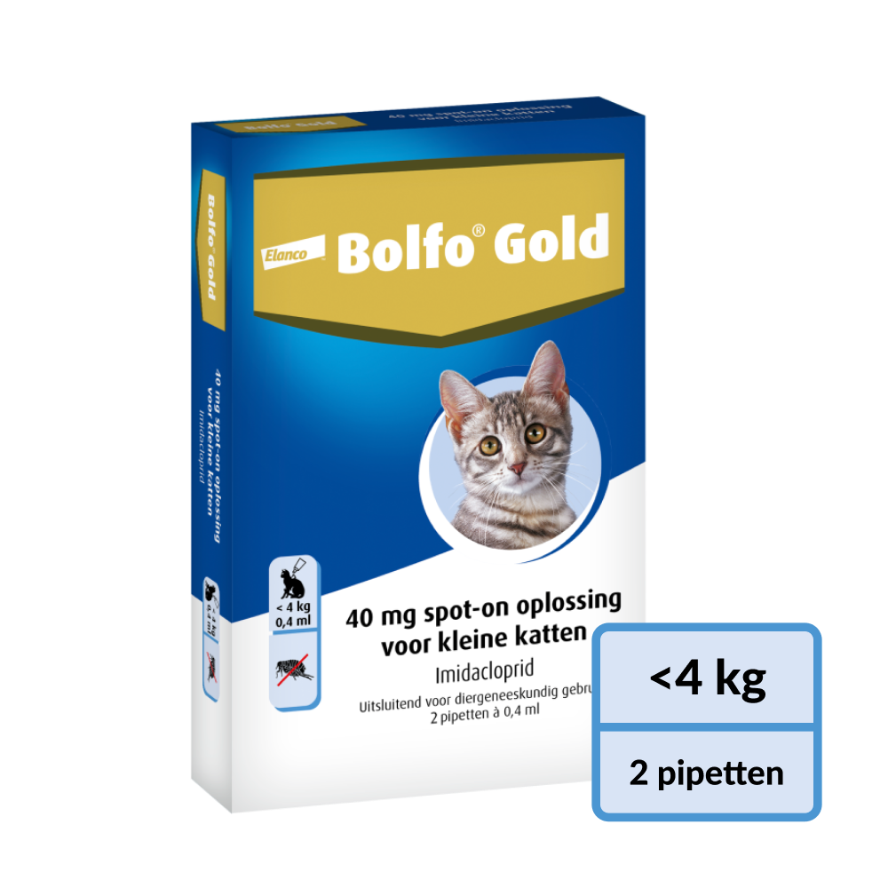 Bolfo Gold Kleine Kat - Anti Vlooienmiddel - 2 pipetten