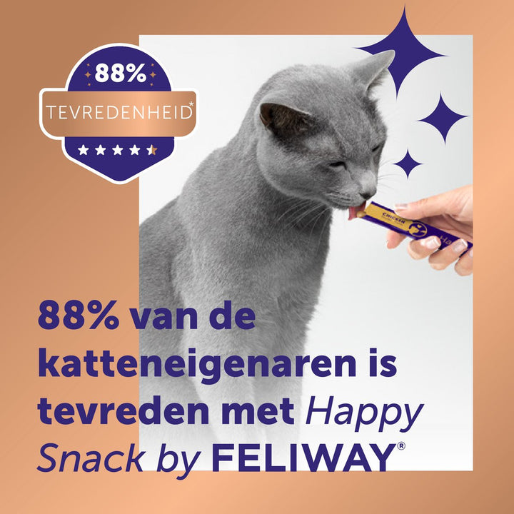 Feliway Happy Snack Kip 24 stuks tevreden eigenaren