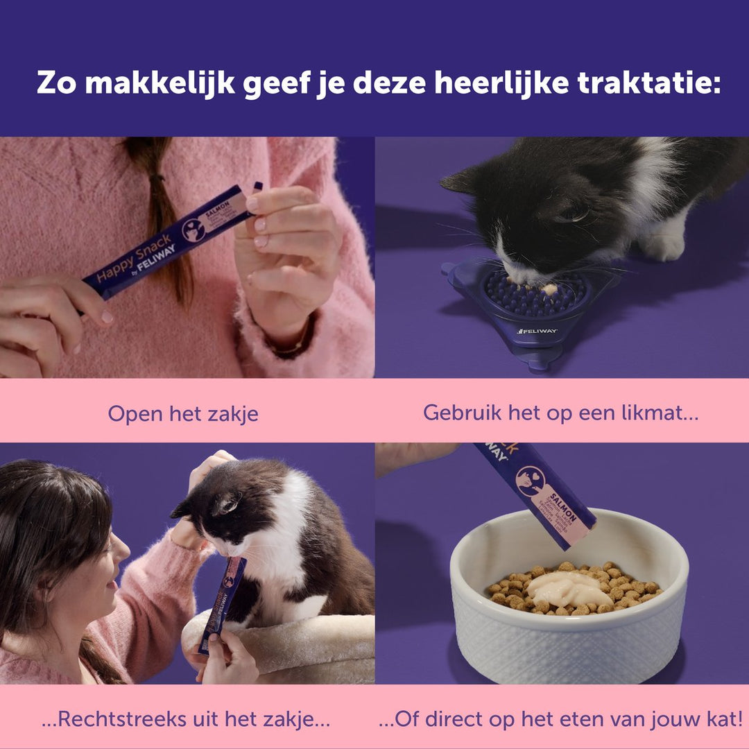 Feliway Happy Snack Zalm instructies