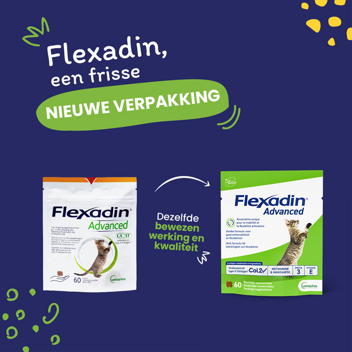 Flexadin Advanced voor Katten heeft een nieuwe verpakking