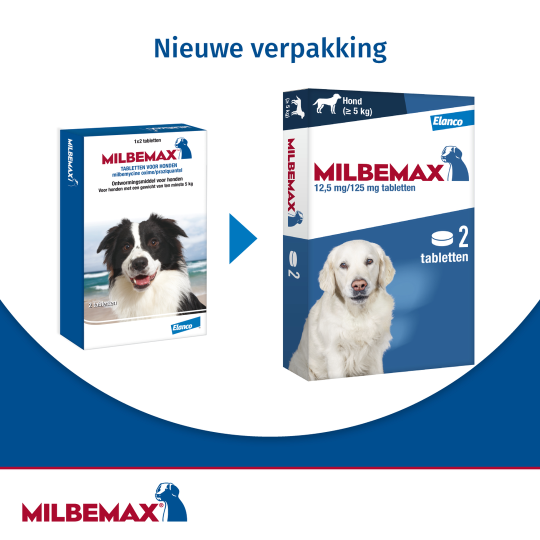 Milbemax Grote Hond nieuwe verpakking update