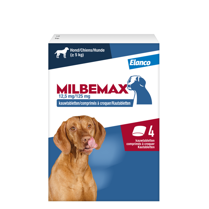 Milbemax Grote Hond Kauwtabletten 4 stuks