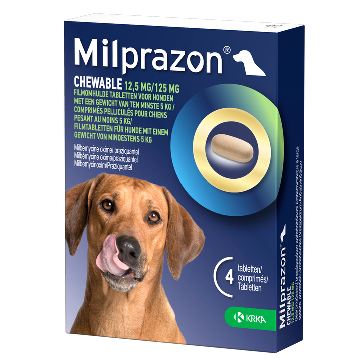 Milprazon Chewable Grote Hond 4 tabletten