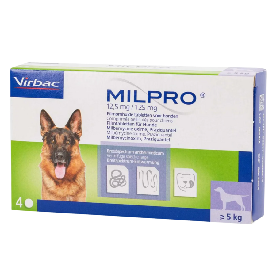 Milpro Grote Hond Ontworming 4 tabletten