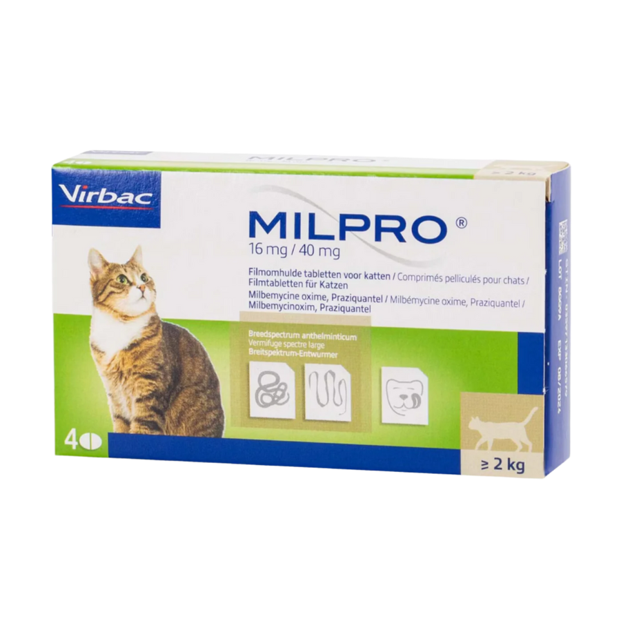 Milpro Grote Kat Ontworming 4 tabletten