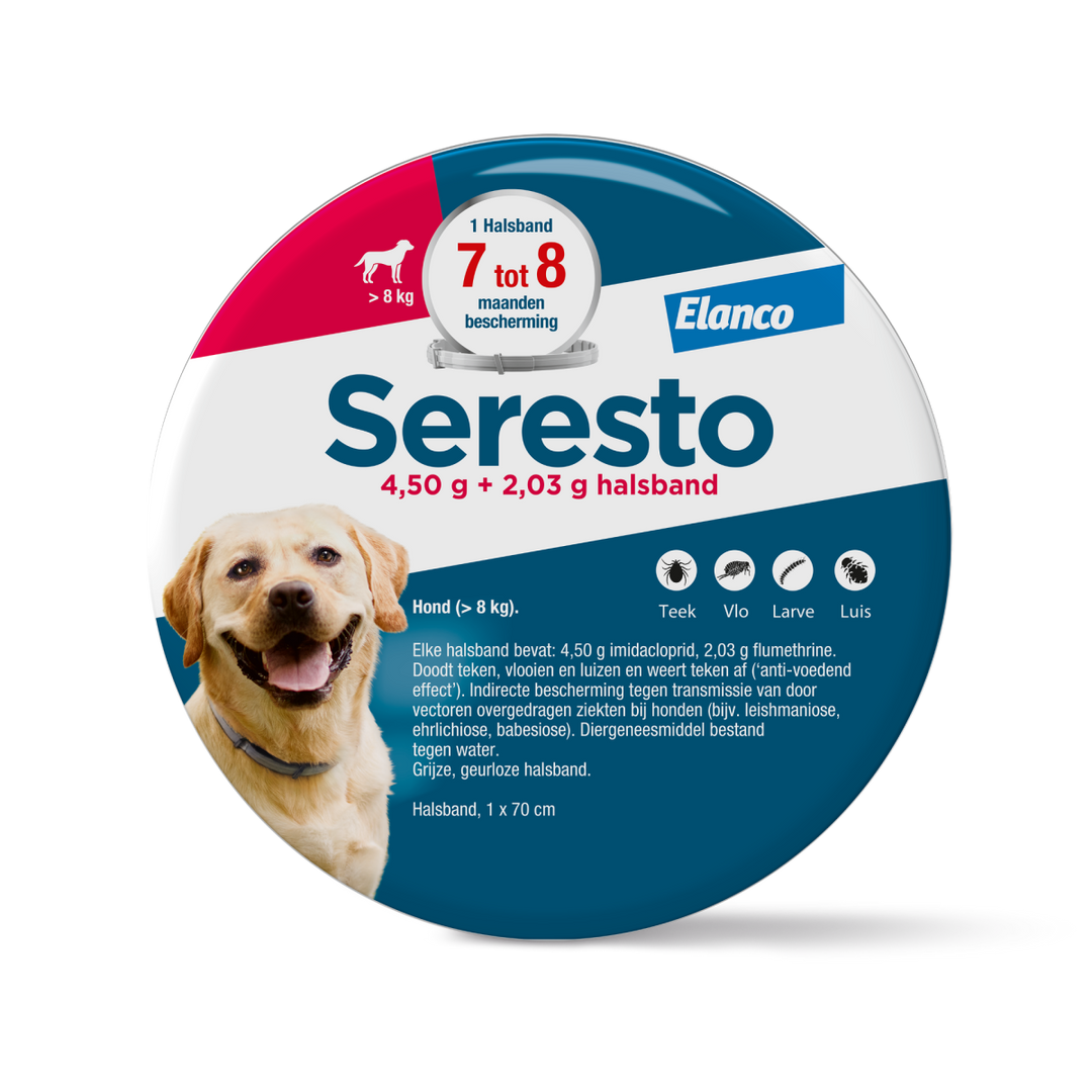 Seresto Vlooienband voor Grote Honden 1 halsband