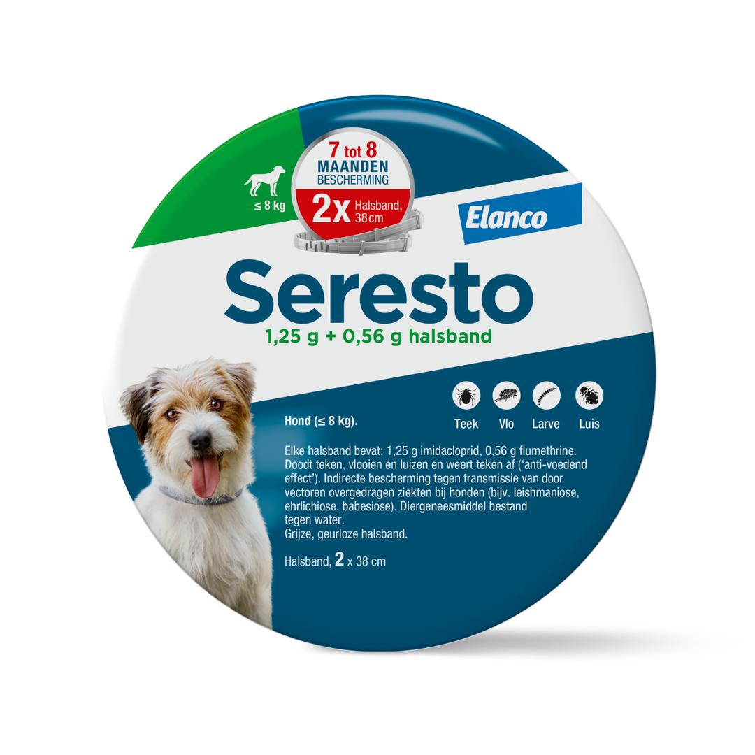 Seresto Vlooienband voor Kleine Honden 2 halsbanden