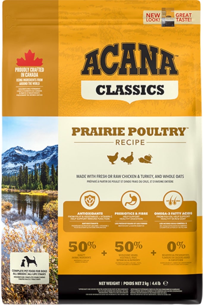 Acana Classics Prairy Poultry 2kg Voorkant Verpakking