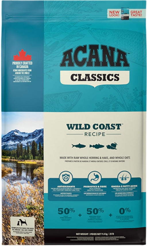 Acana Classics Wild Coast Hondenbrokken 11kg Voorkant Verpakking