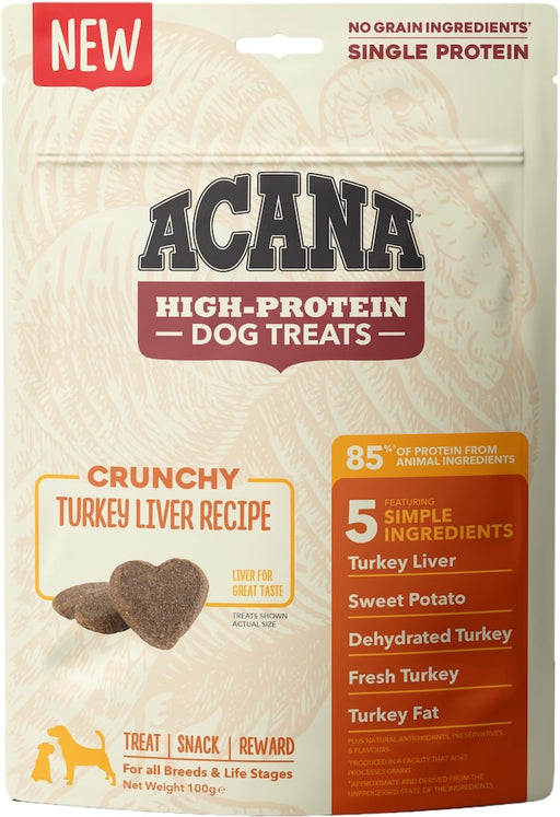 Acana High Protein Dog Treats Turkey Voorkant Verpakking