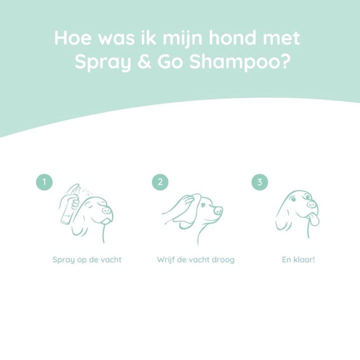 Greenfields Spray Go Hondenshampoo Instructies