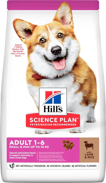 Hills Science Plan Small Mini Lam Hondenbrokken Voorkant Verpakking