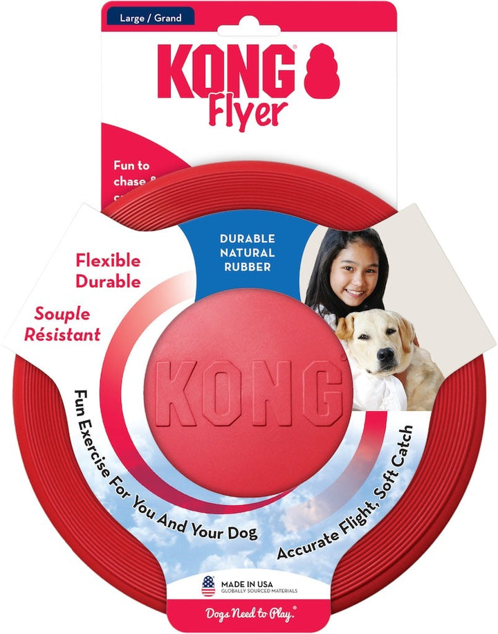 Kong Flyer Frisbee Hondenspeelgoed L Voorkant Verpakking