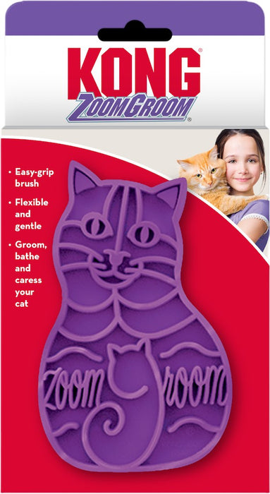 Kong ZoomGroom Kattenborstel Voorkant Verpakking2