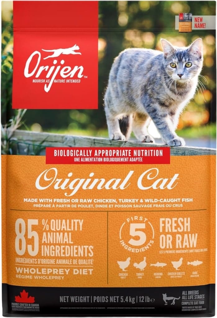 Orijen Original Adult Cat Kattenbrokjes 5kg Voorkant Verpakking