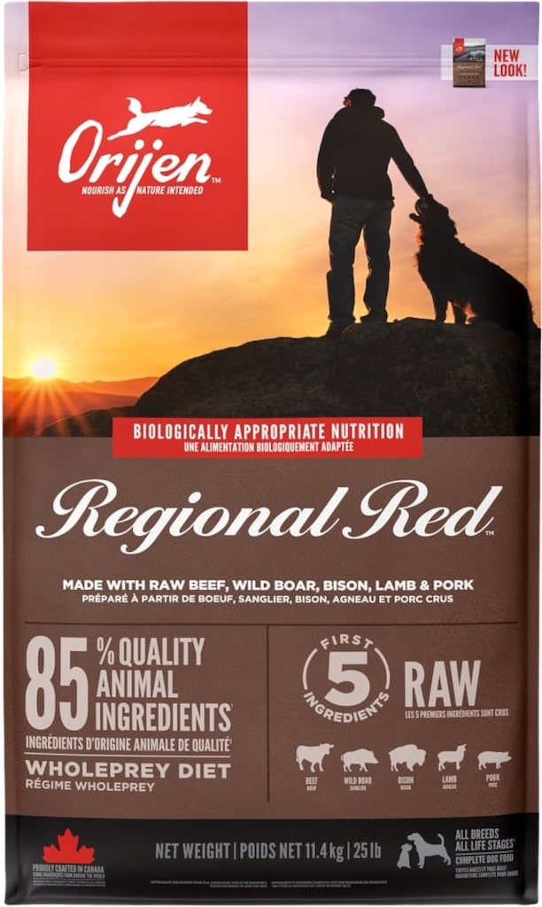 Orijen Regional Red Hondenbrokken 11kg Voorkant Verpakking
