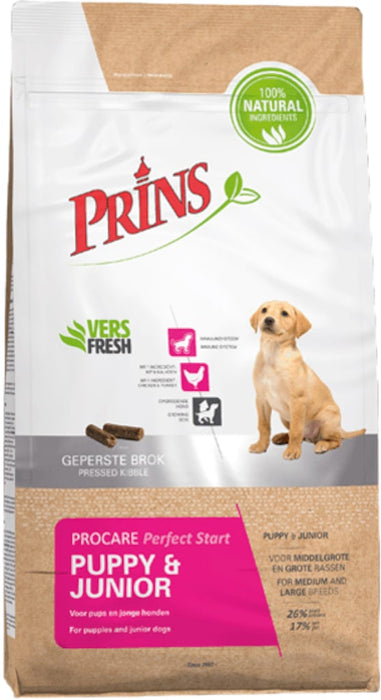 Prins ProCare Puppy Junior Hondenbrokken 3kg Voorkant Verpakking
