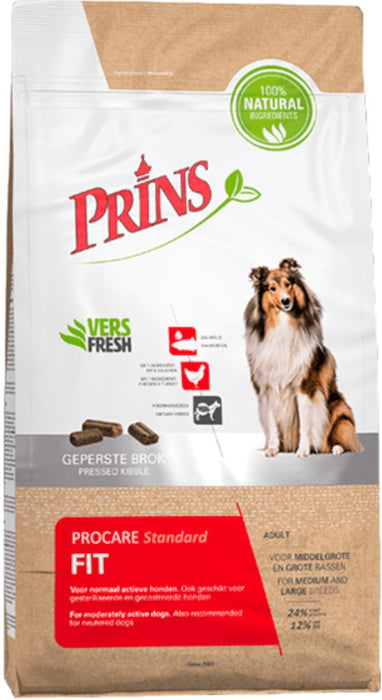 Prins ProCare Standard Fit Hondenbrokken 3kg Voorkant Verpakking