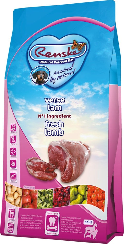 Renske Super Premium Lam Hondenvoer Voorkant Verpakking