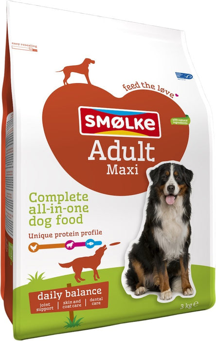 Smolke Maxi Hondenbrokken 3kg Voorkant Verpakking