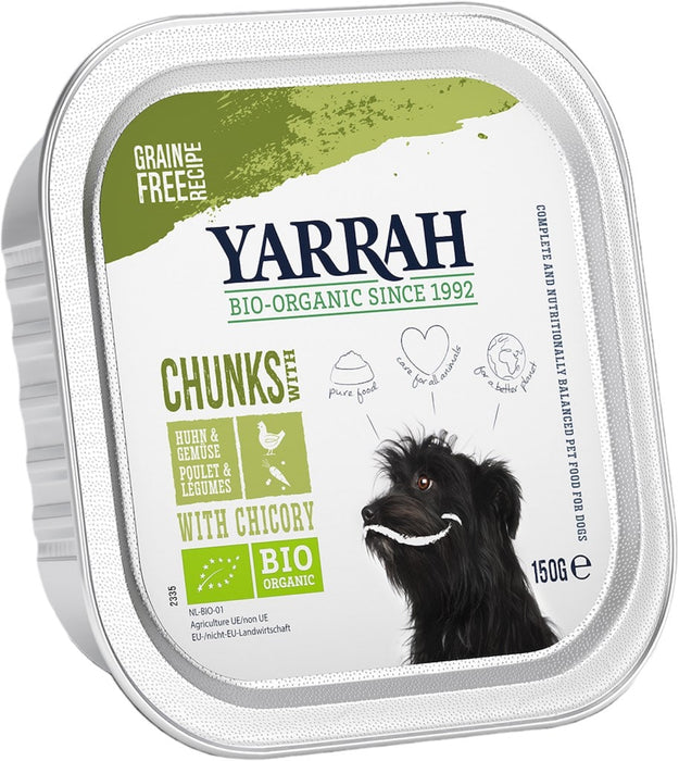 Yarrah Bio Chunks Kip Groente Hondenvoer Voorkant Verpakking